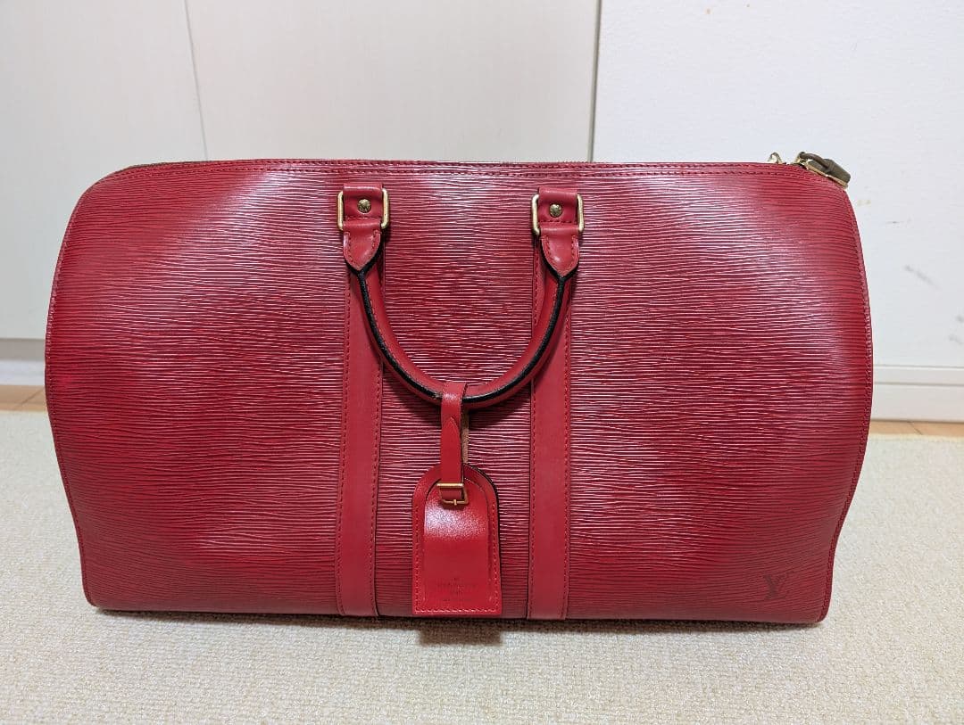 美品　ルイヴィトン エピ ボストンバッグ　赤
