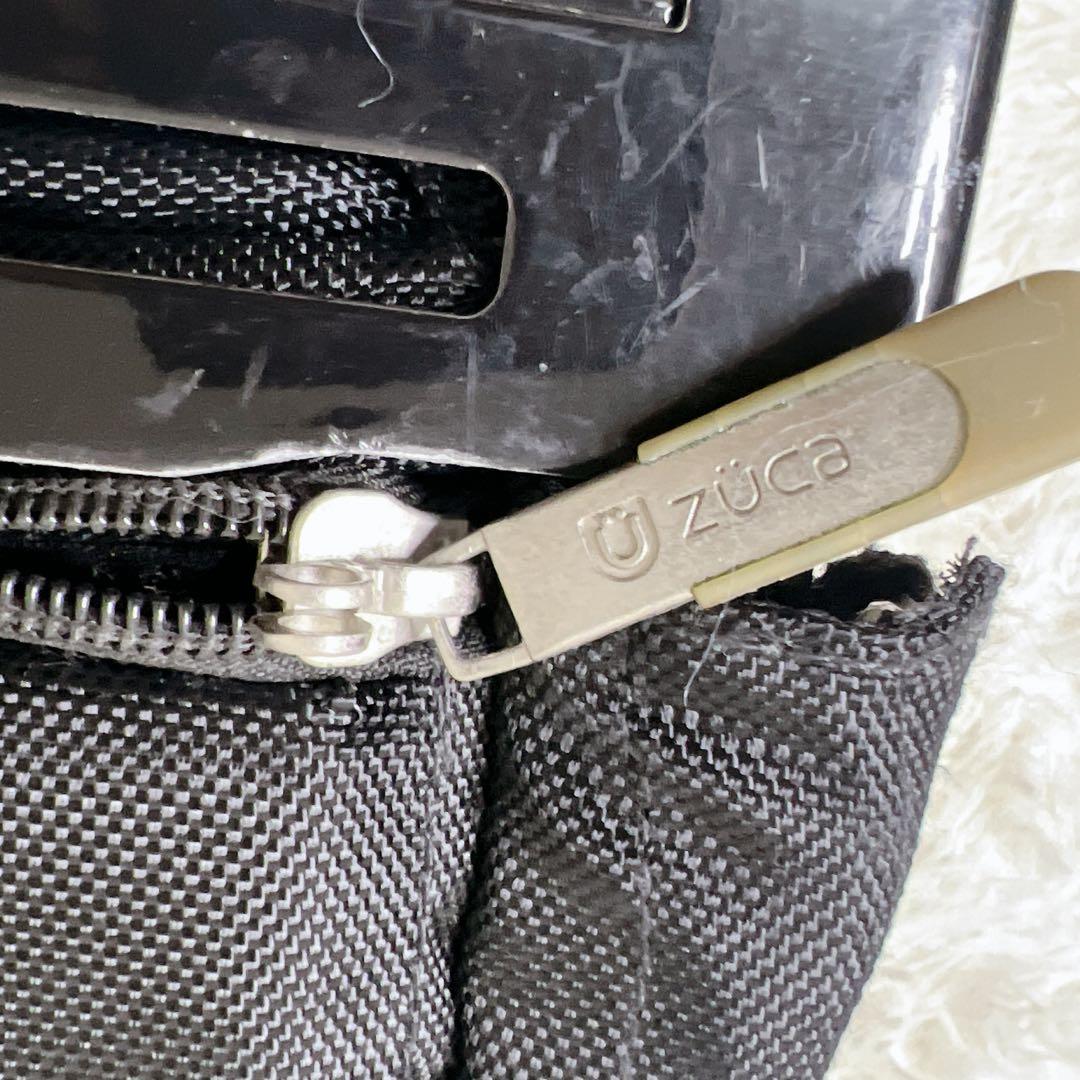 ズーカZUCA 座れるキャリーバッグ35L オールブラック　キャリーカート