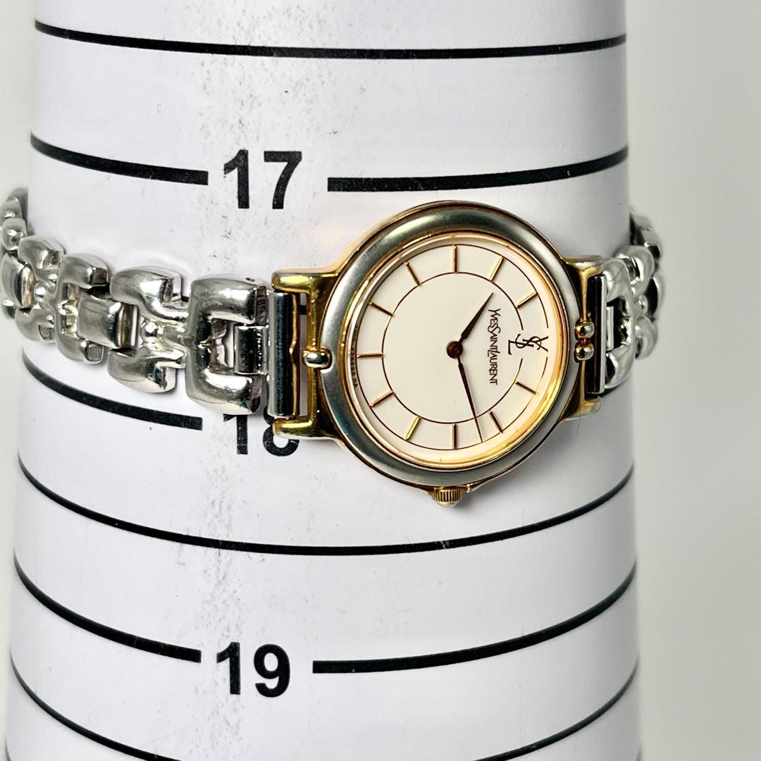 【美品/稼働】イヴサンローラン コンビ YSL 2200-228481腕時計