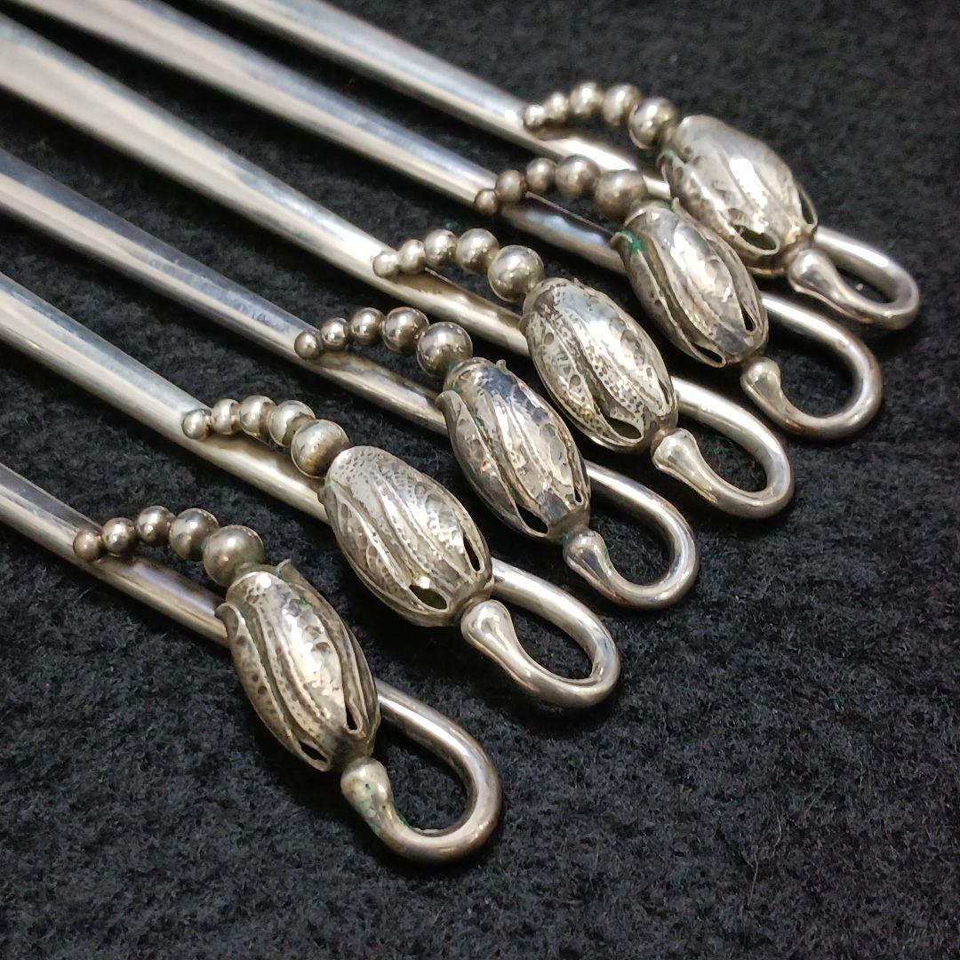 Y2129 ジョージジェンセン ブロッサム 925 オイスターフォーク6本　ma