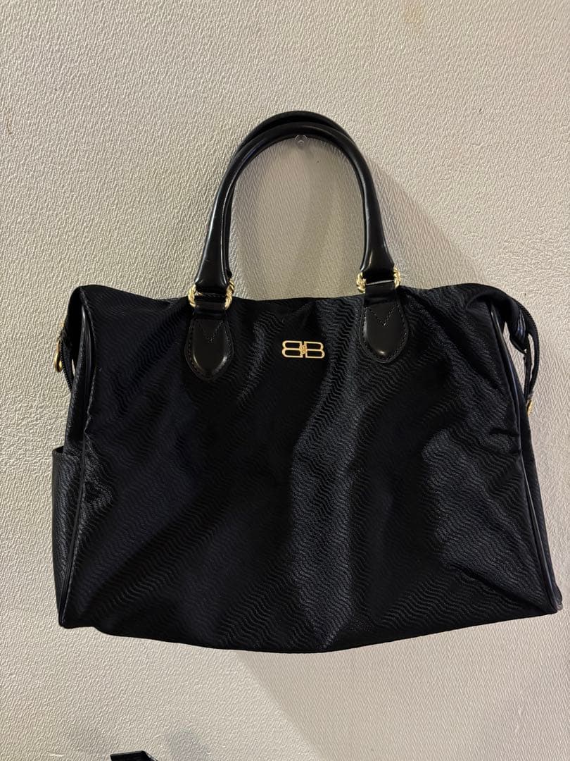 BALENCIAGA 【ACE】ブラック ボストンバッグ