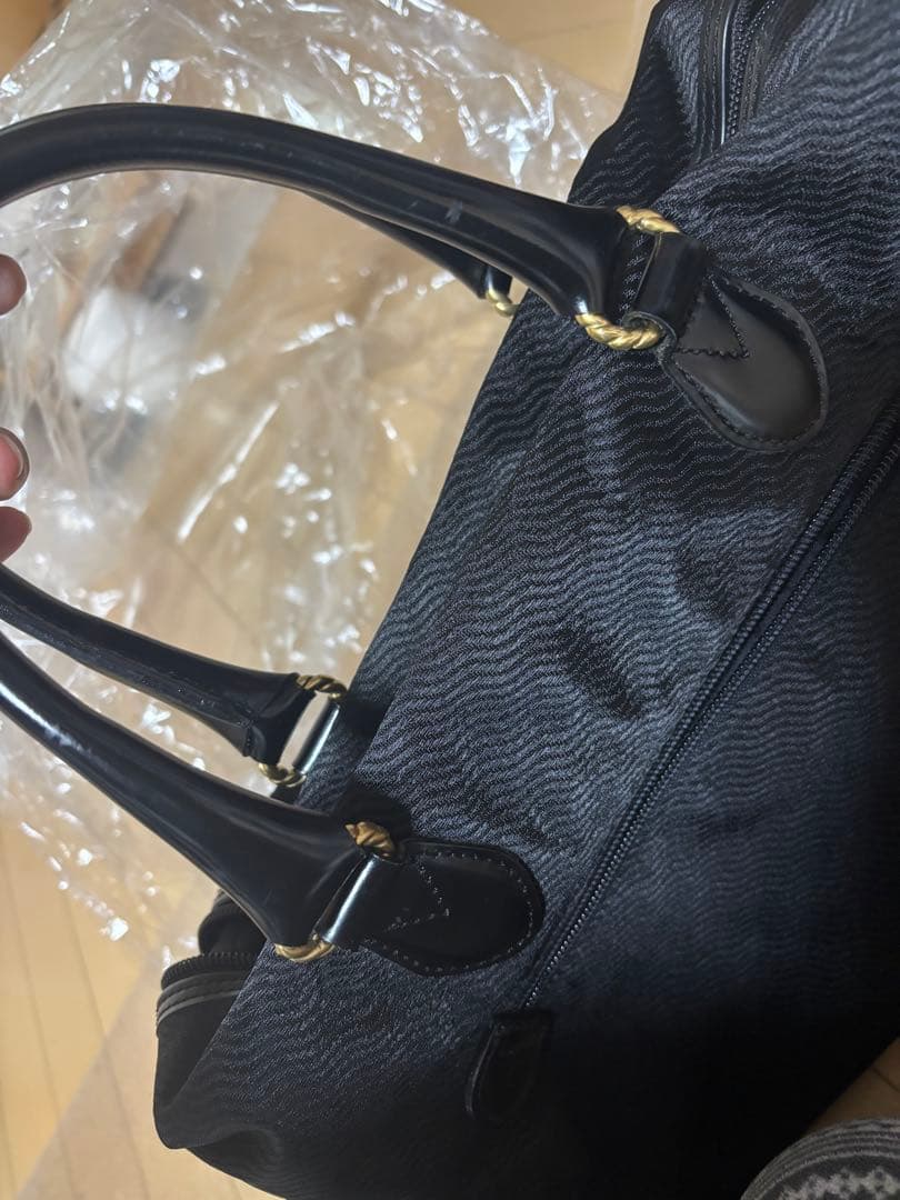 BALENCIAGA 【ACE】ブラック ボストンバッグ