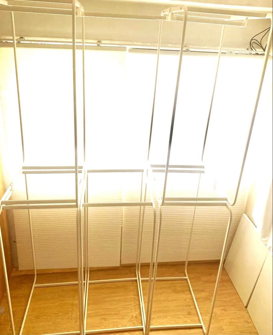 IKEA ホワイトメタルハンガーラック