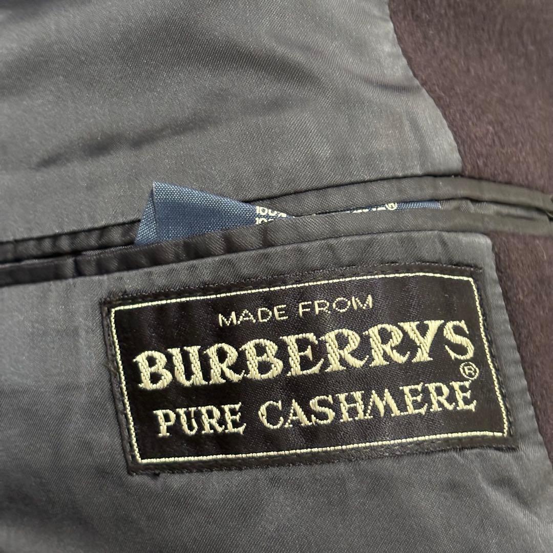BURBERRYS バーバリー カシミヤ100 ステンカラーコート ネイビー