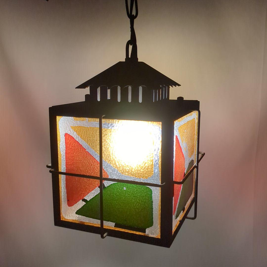 レトロ　 アンティーク　吊り照明　 ペンダントランプ　2個セット