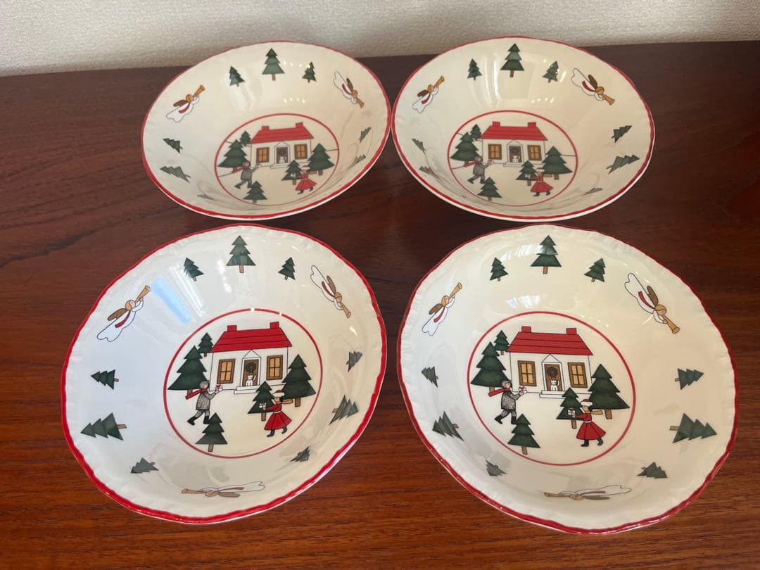 Mason’s Christmas village ボウル　4枚セット