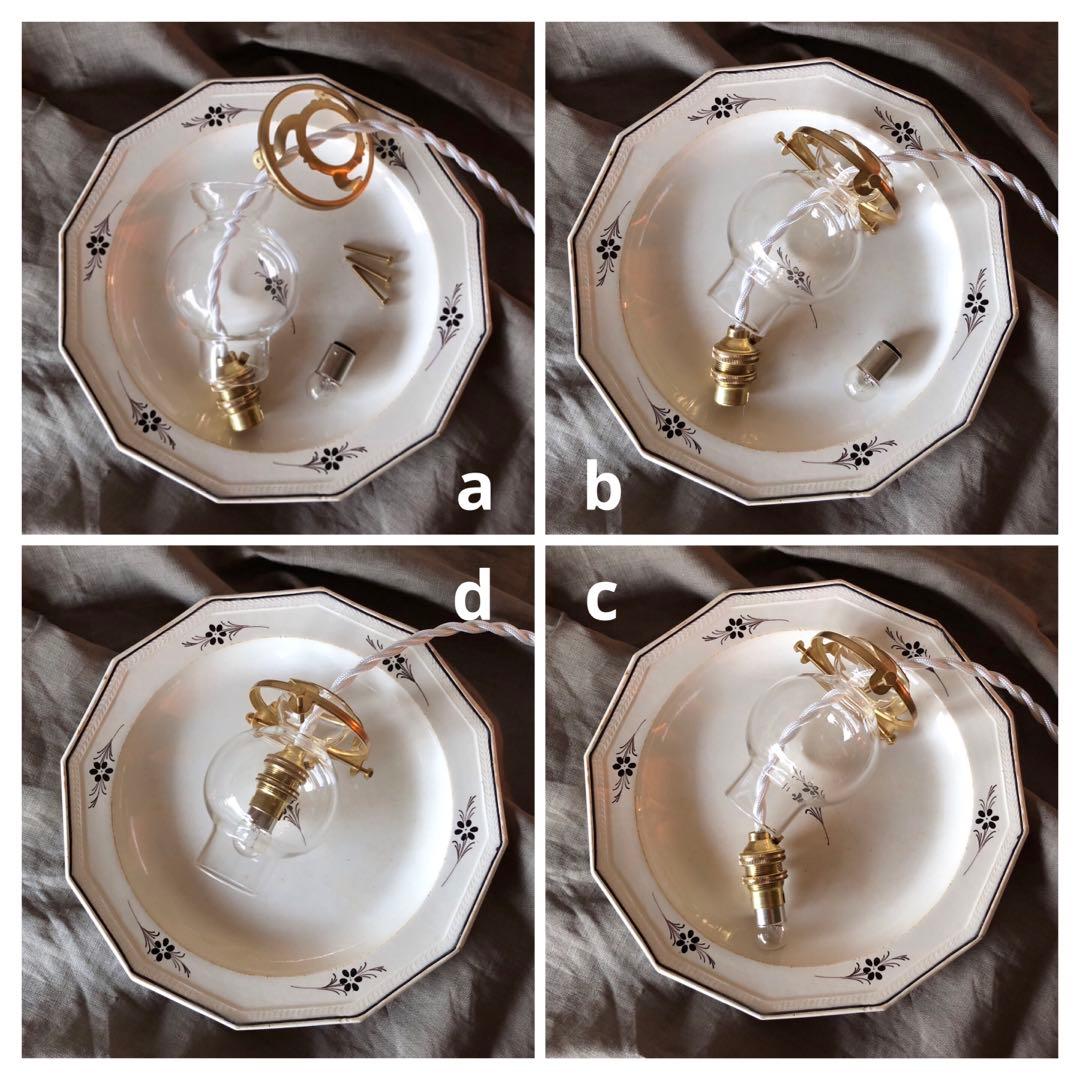 ホヤ硝子のペンダントライト⸝⋆꙳ランプシェード 真鍮ソケット 間接照明 ランタン