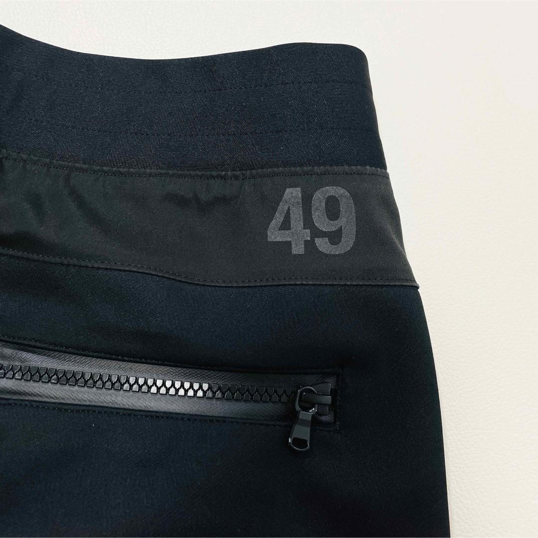 6583【美品】TFW49　3レイヤートラックパンツ　カモフラ　迷彩柄　ブラック