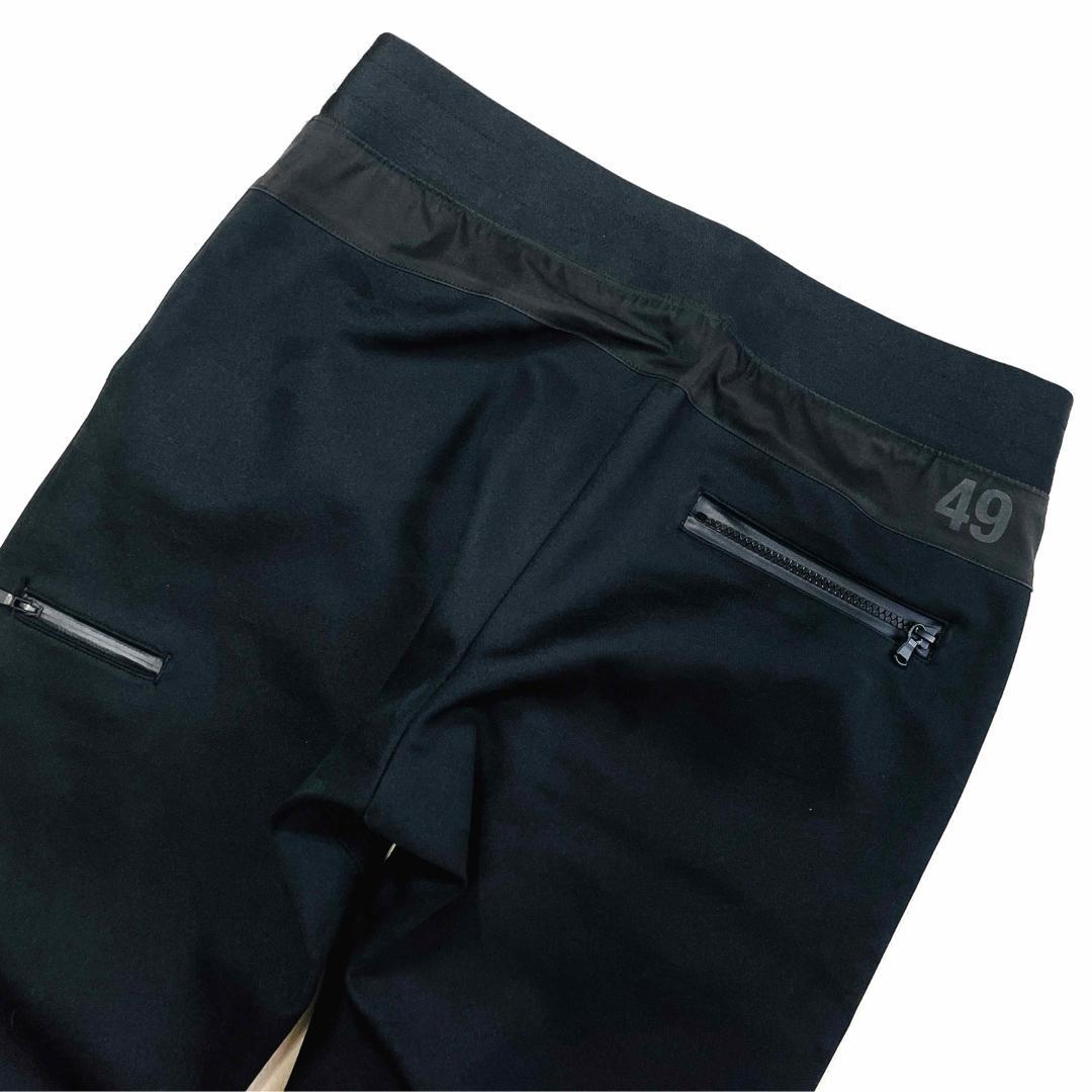 6583【美品】TFW49　3レイヤートラックパンツ　カモフラ　迷彩柄　ブラック