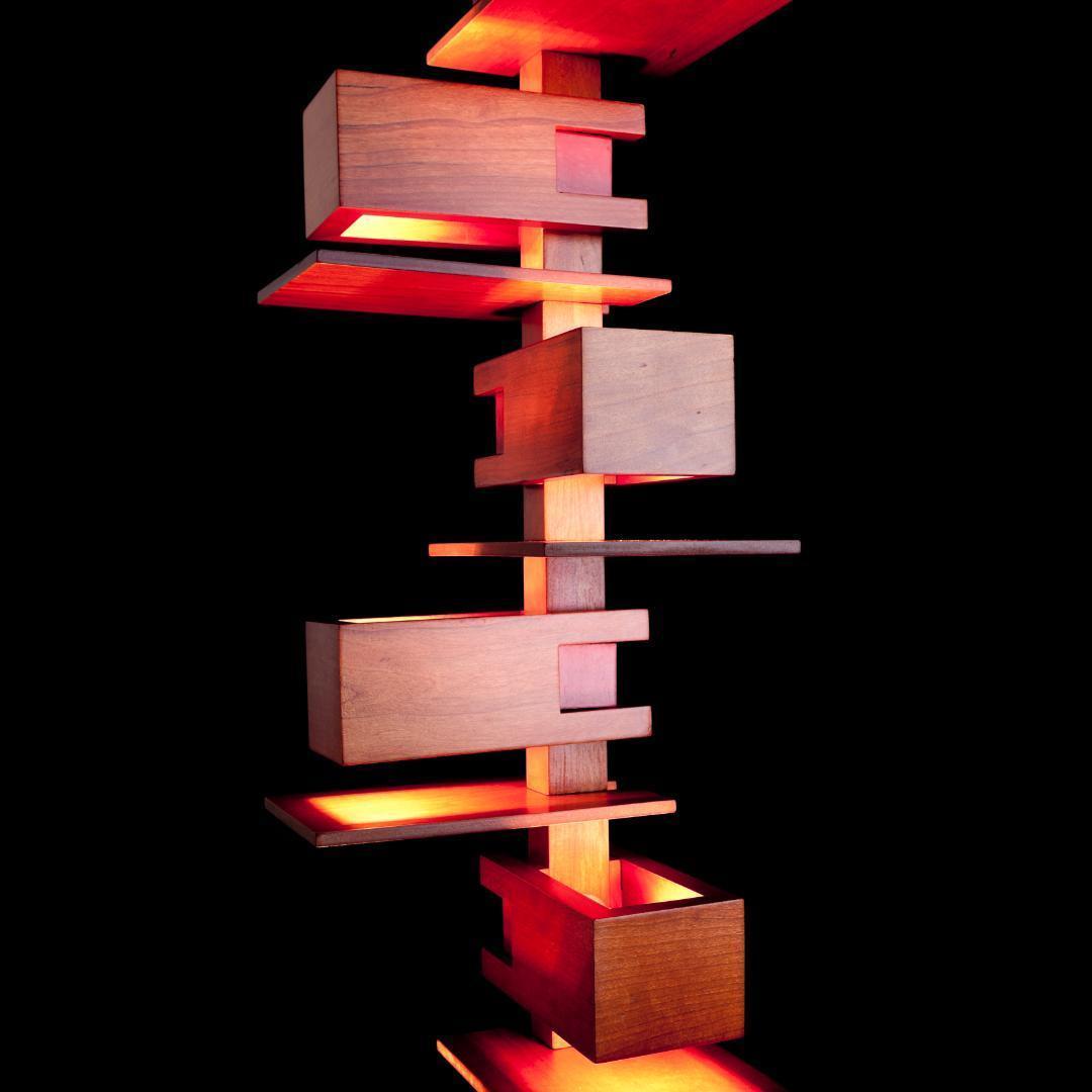 フランク・ロイド・ライト タリアセン2 フロアスタンド フロアライト ミドル 茶