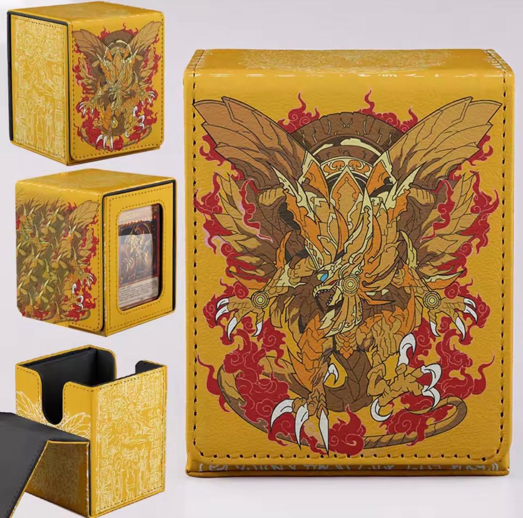 遊戯王　ディスプレイ付き　デッキケース　ラーの翼神龍　オシリス　オベリスク　神