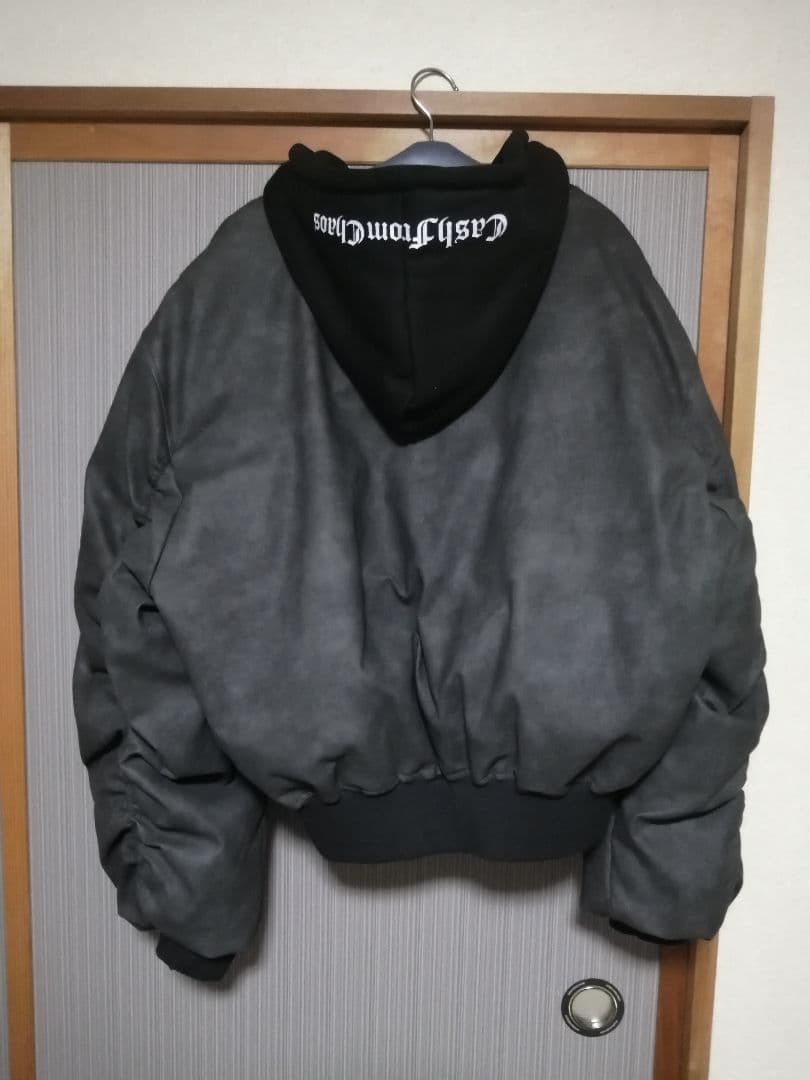 ジャケット・アウター Aside AE LAYERED HOODED BOMBER JACKET