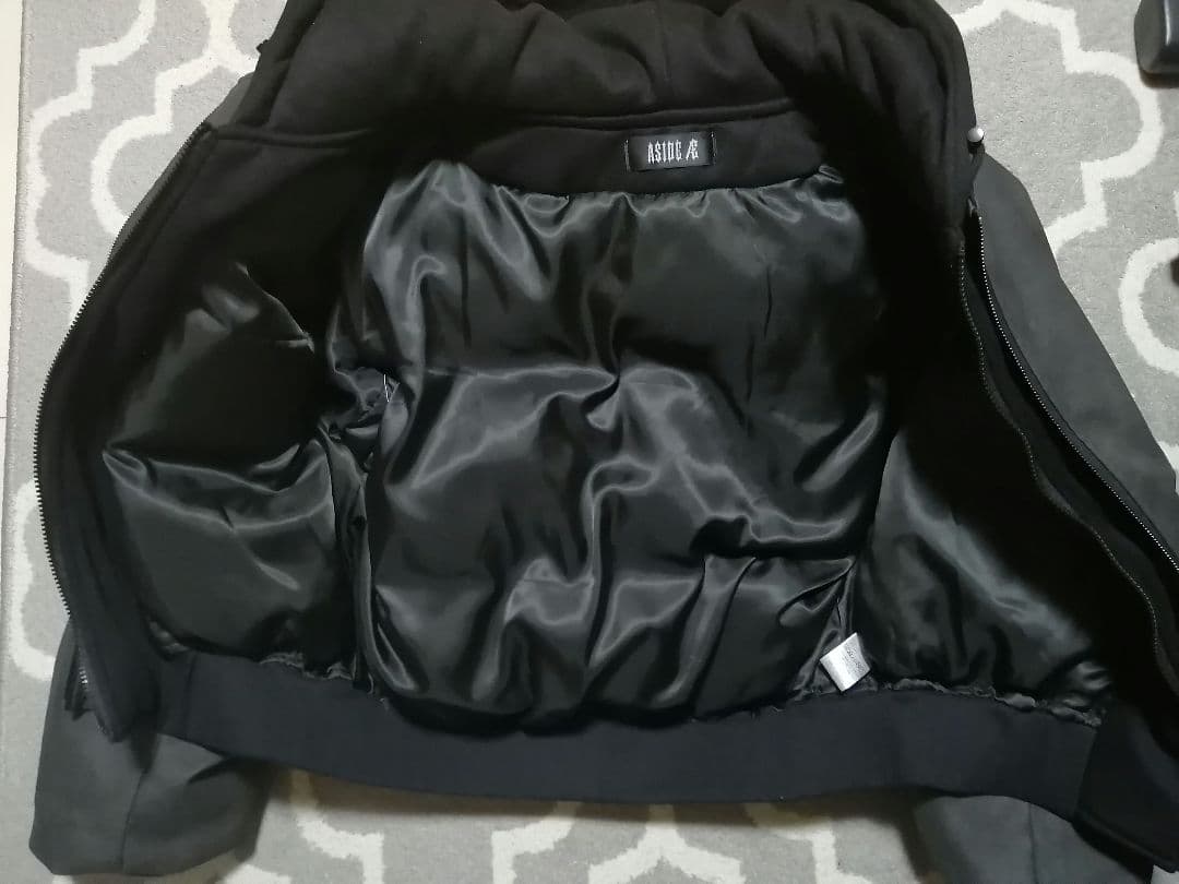 ジャケット・アウター Aside AE LAYERED HOODED BOMBER JACKET