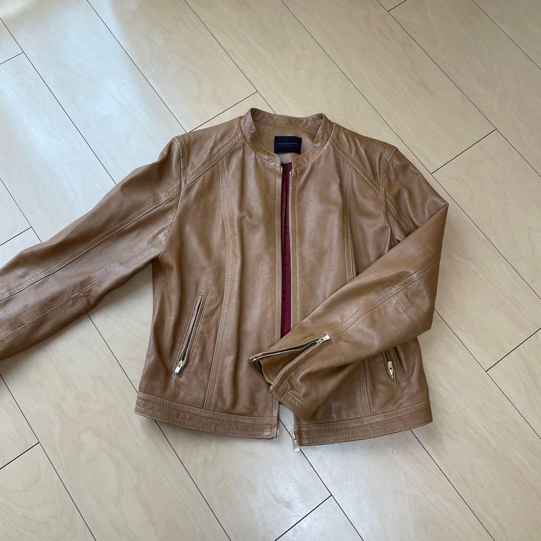 TOMORROWLAND レザージャケット 36 ブラウン