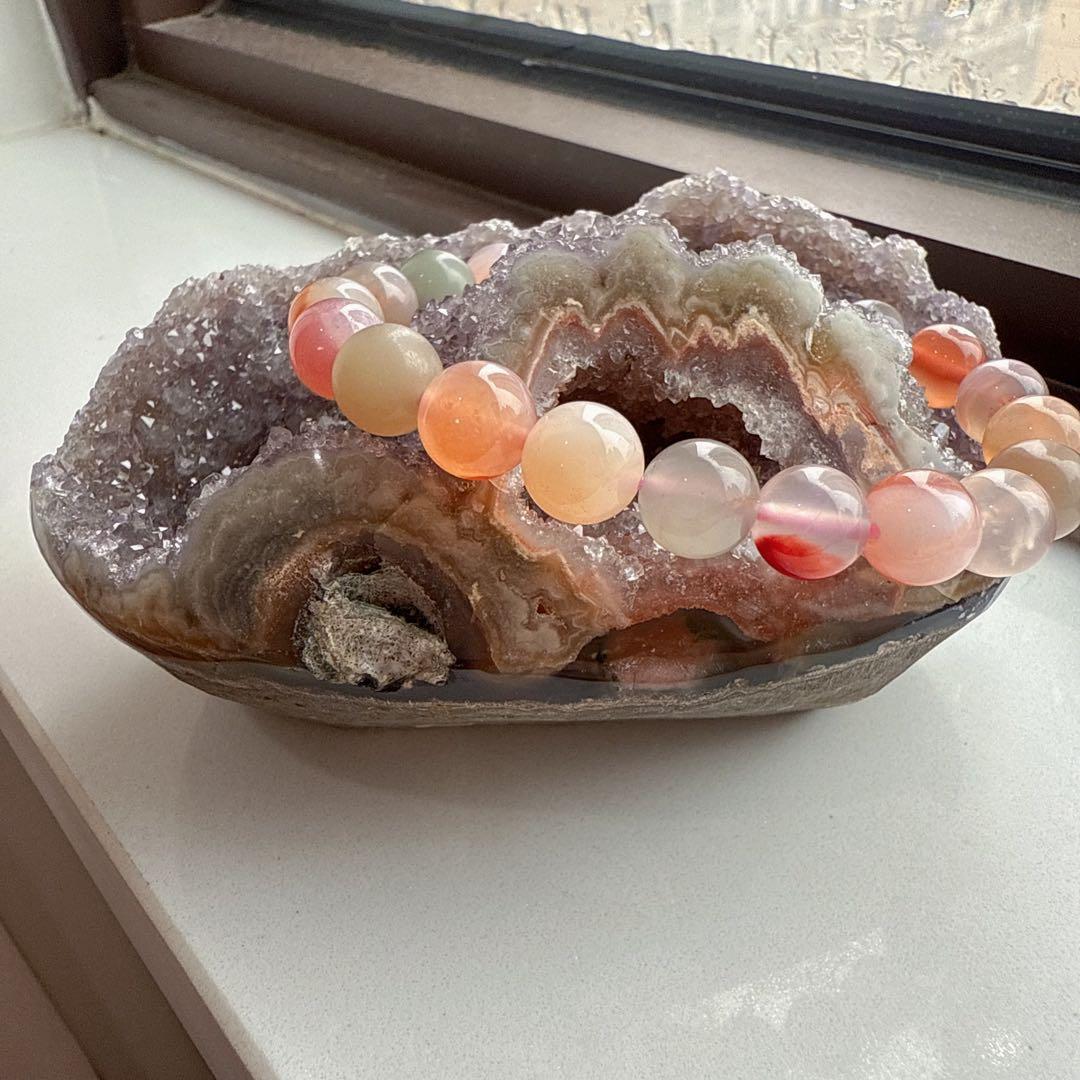 天然石アメジストの　置物　鉱物NO.080109