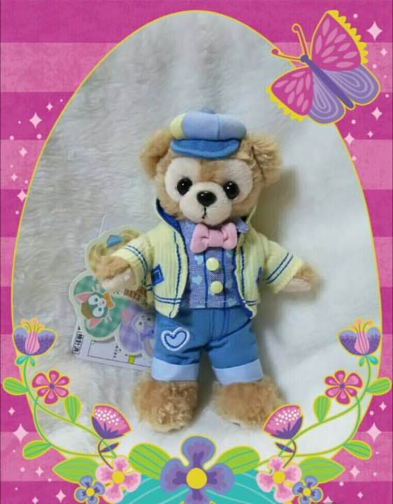 ハートウォーミング デイズ ダッフィー ぬいぐるみバッジ お目目リメイク！