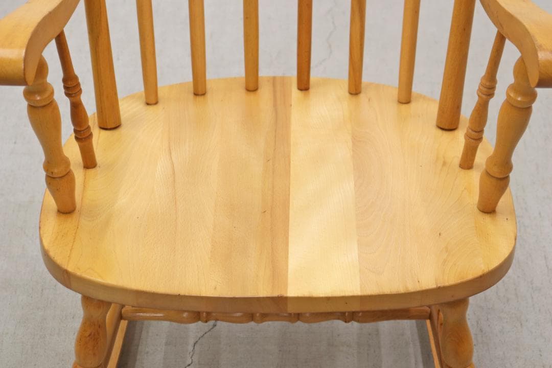 レトロ ロッキングチェア ビーチ材 揺り椅子 ラウンジ ナチュラル ヴィンテージ