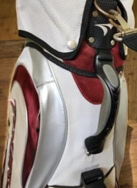 送料無料/超美品　TourStage キャディバッグ ホワイト・レッド