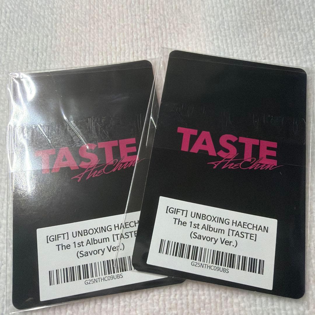 HAECHAN ヘチャン TASTE unboxing トレカ smtown