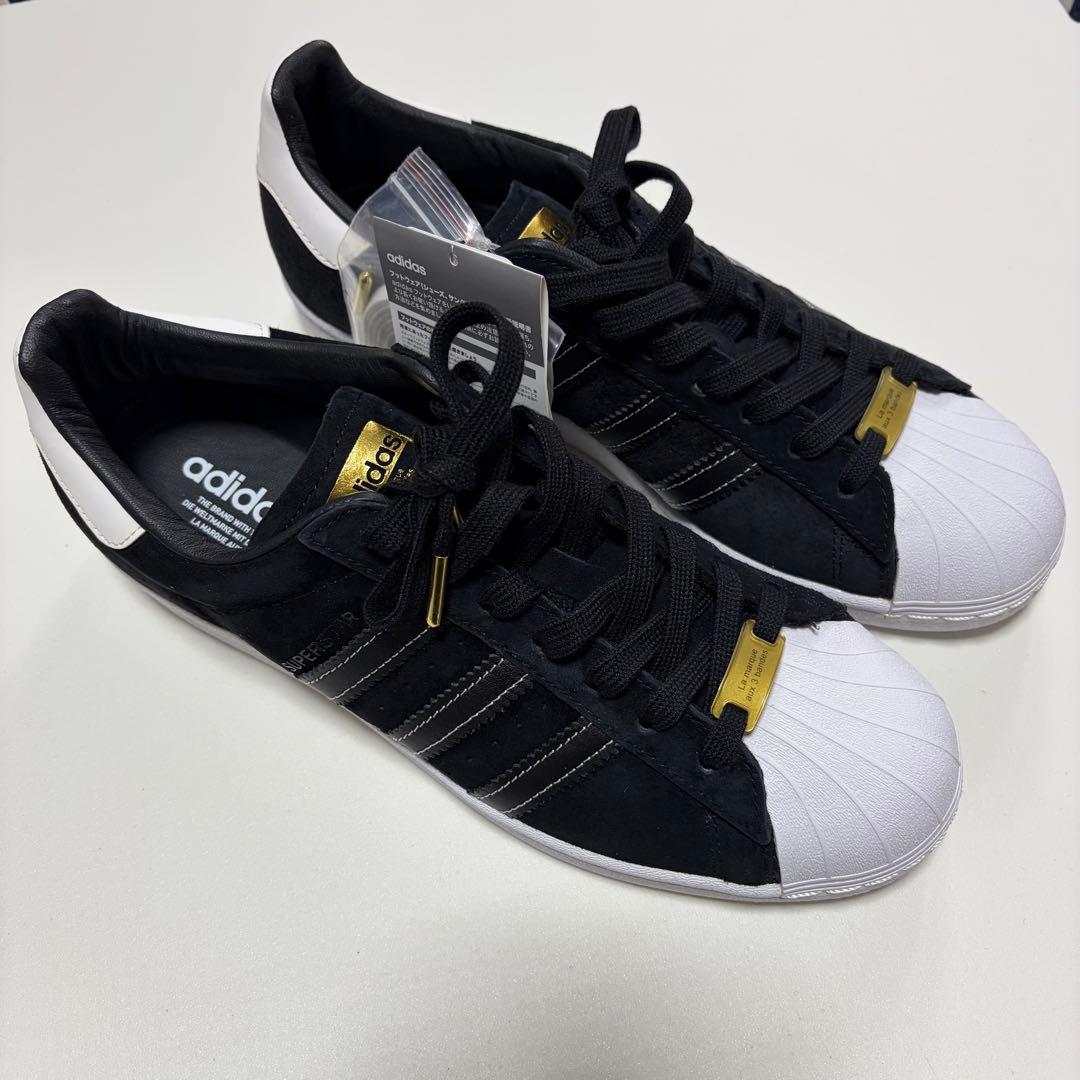 adidas SUPERSTAR ブラック スエード　27.5cm 未使用