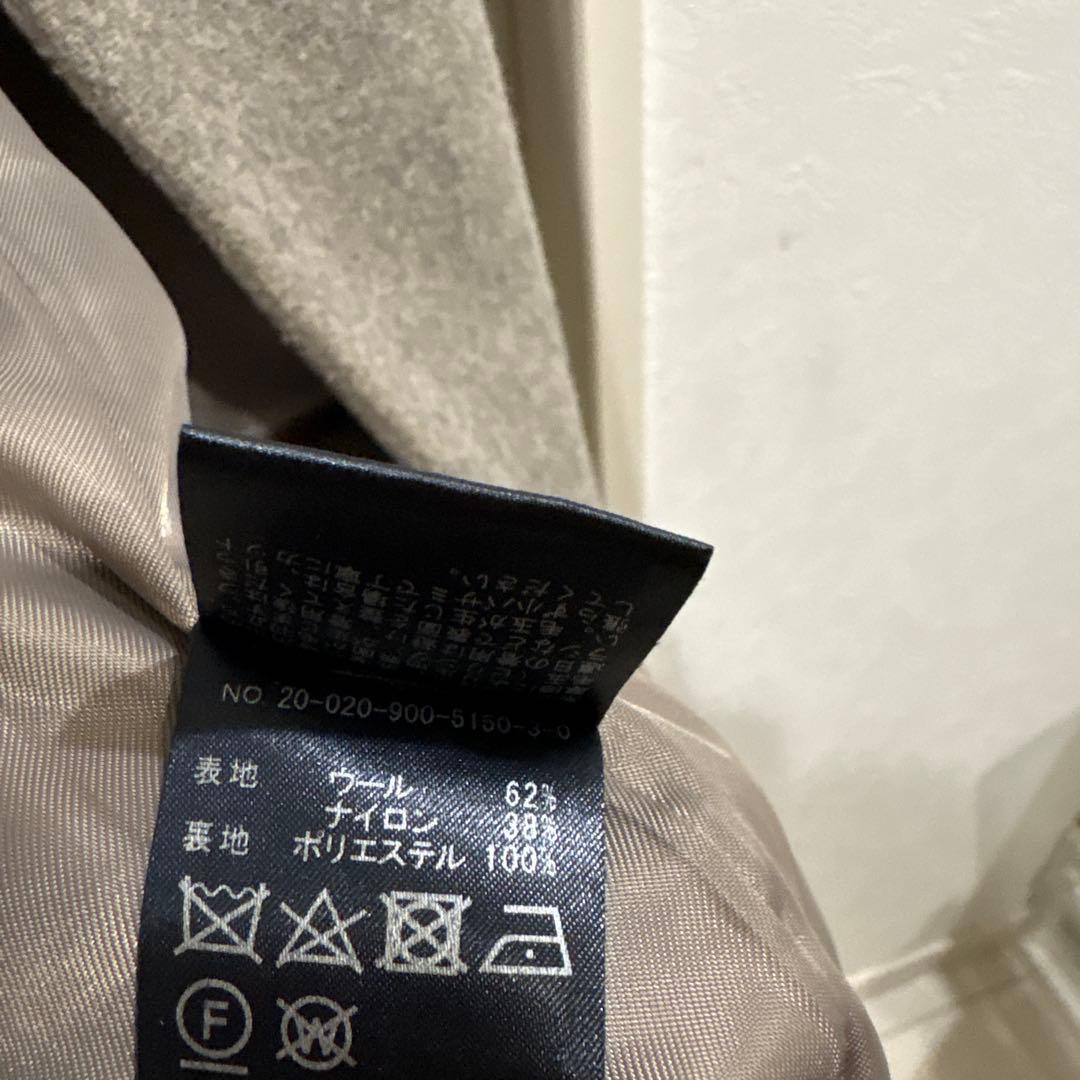 IENA manteco ノーカラーコート　グレー