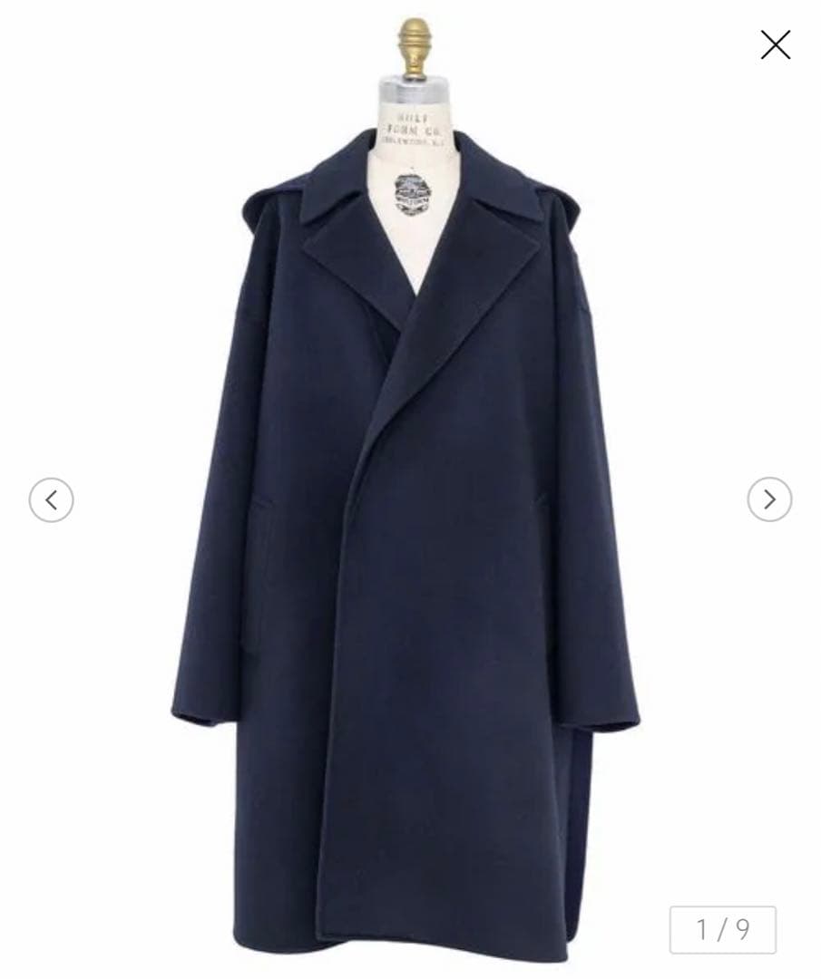 ドゥロワー drawer ウールケヌキフーディーコート