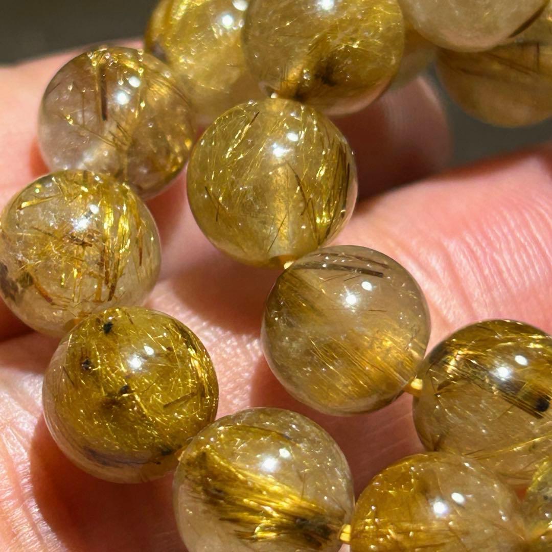 ⭐️苑様！高級品！タイガー タイチンルチル ブレス　財福大黒秘宝①