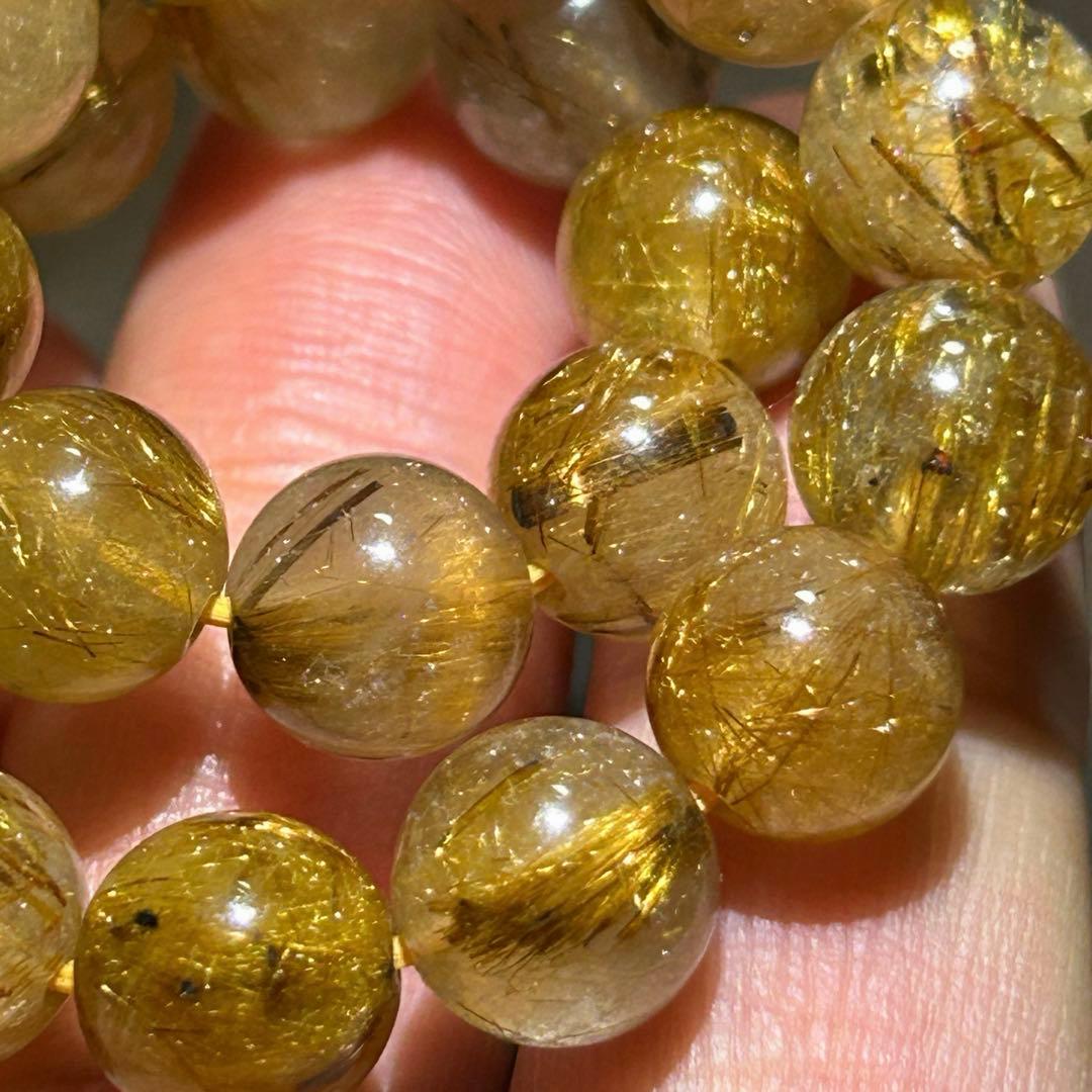 ⭐️苑様！高級品！タイガー タイチンルチル ブレス　財福大黒秘宝①