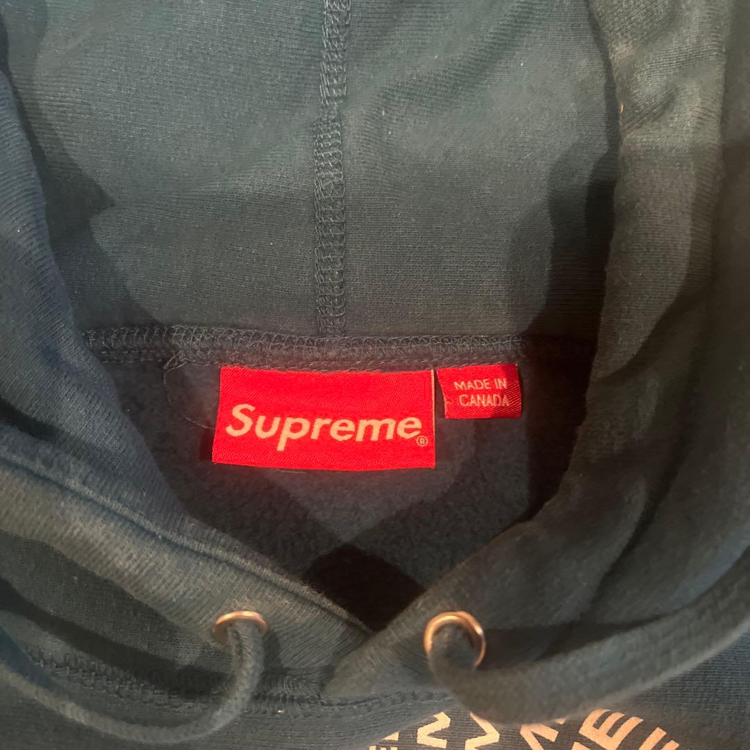 SUPREME ダークブルー パーカー