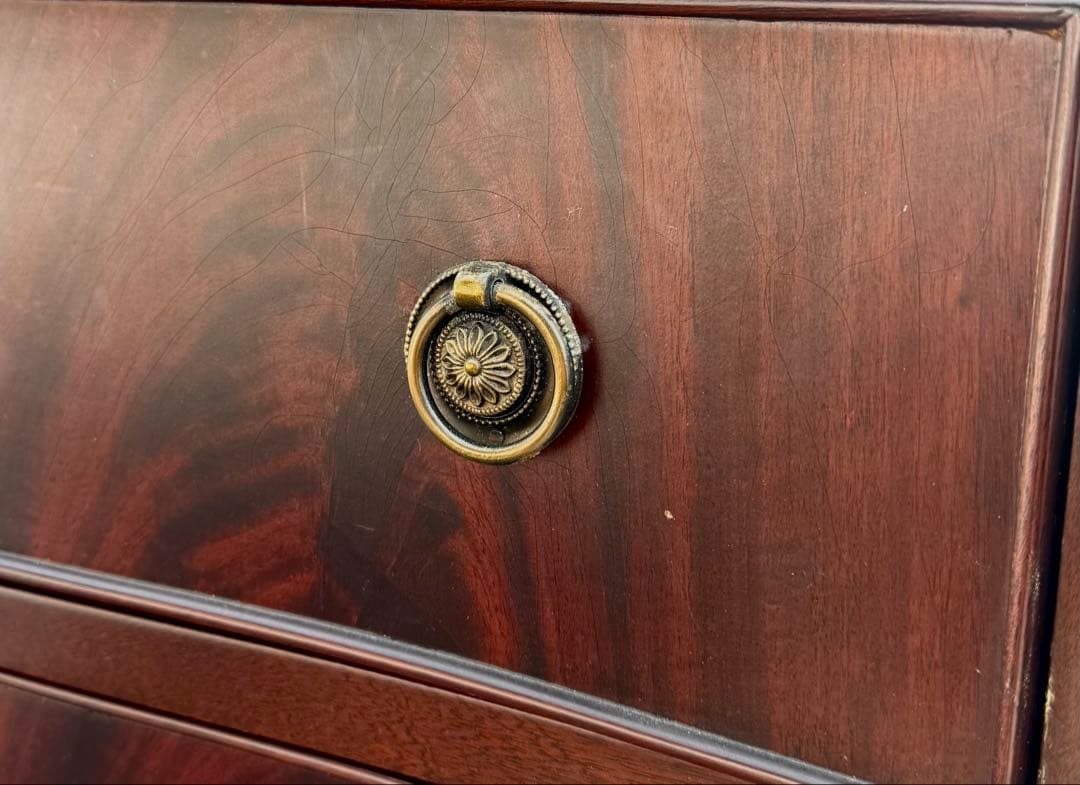 英国ヴィクトリアン マホガニーチェスト 4段