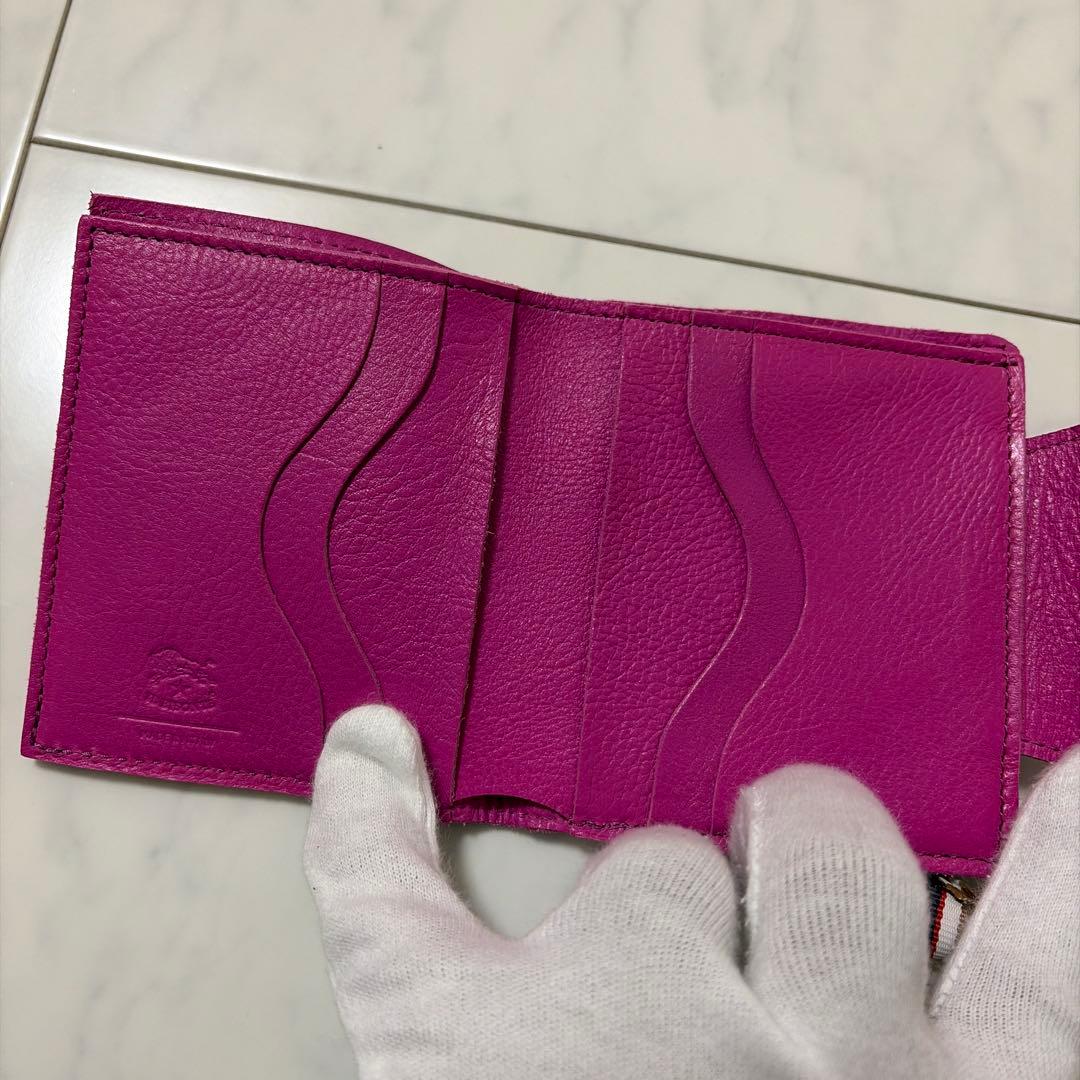 【新品未使用】IL BISONTE 二つ折り財布 がま口 イタリア製