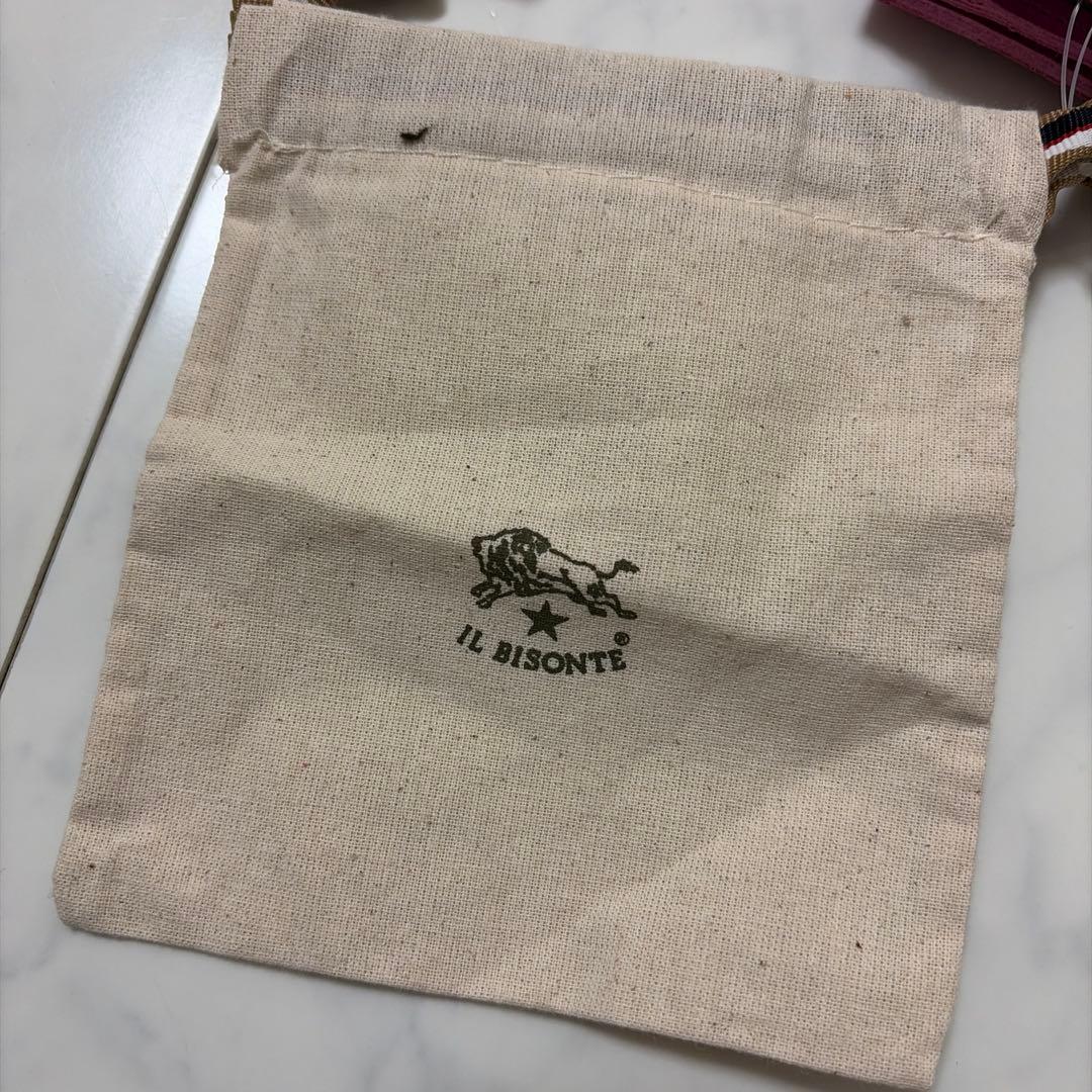 【新品未使用】IL BISONTE 二つ折り財布 がま口 イタリア製