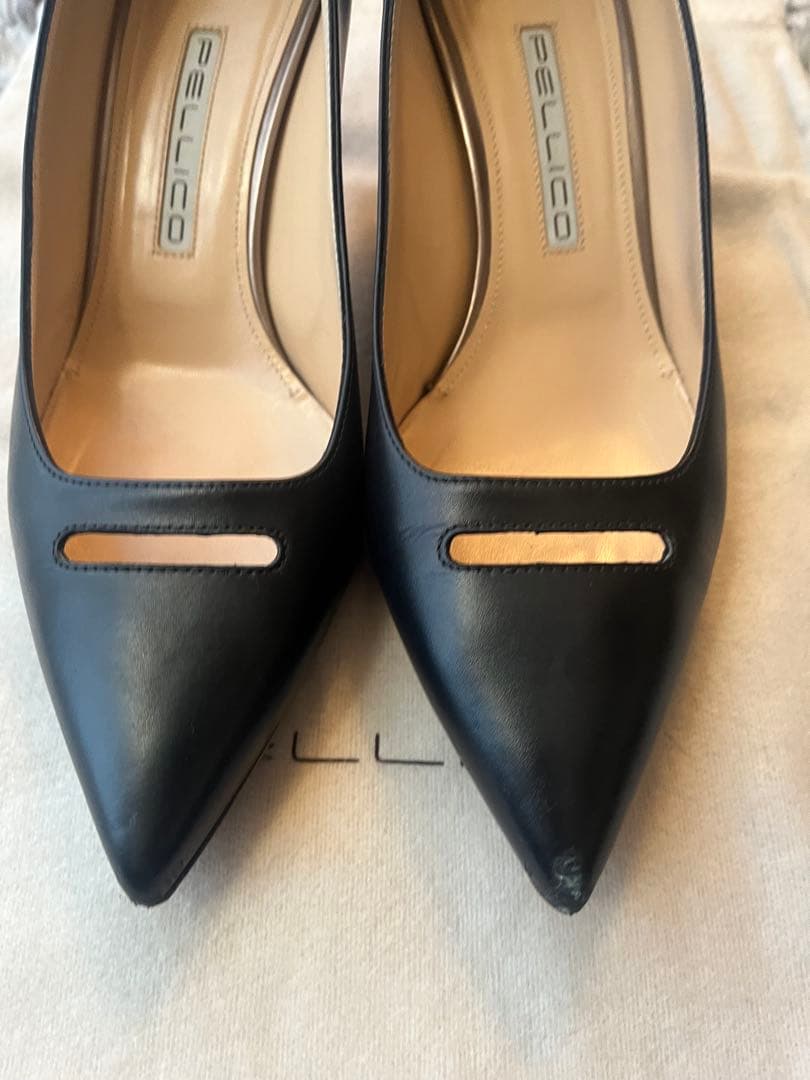 ペリーコ　24.5㎝　6㎝ヒール　黒パンプス