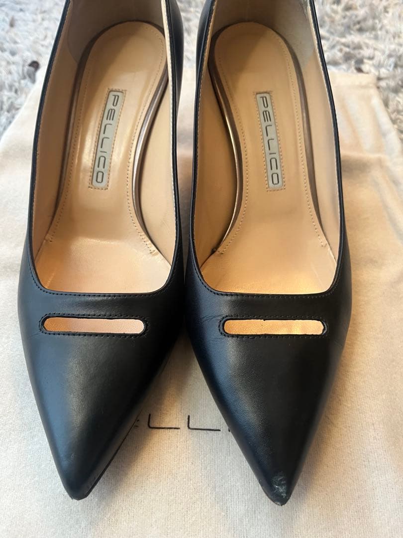 ペリーコ　24.5㎝　6㎝ヒール　黒パンプス