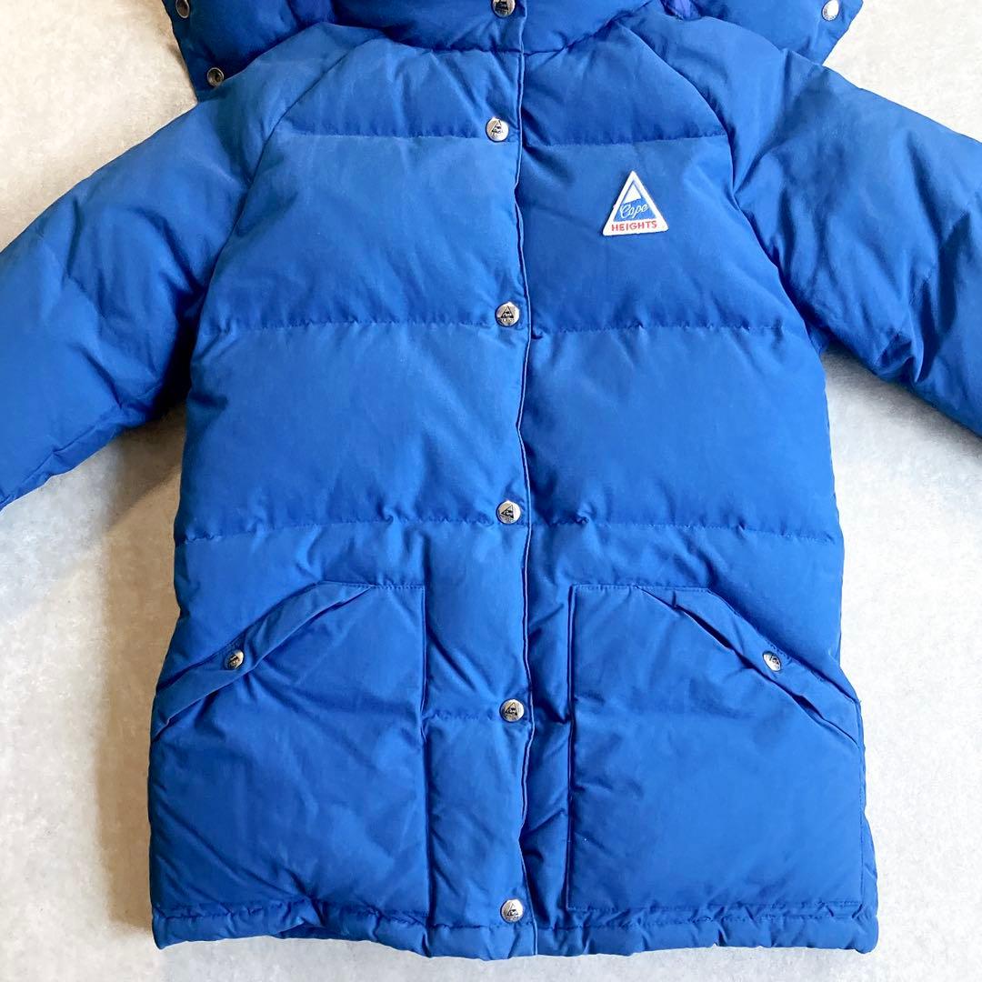 美品 ケープハイツ 高機能60/40ナイロンダウンジャケット 2way ブルー