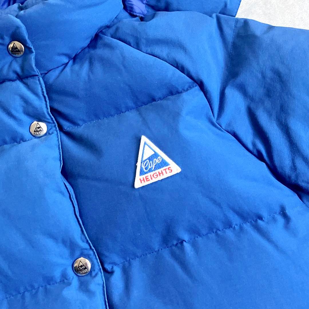 美品 ケープハイツ 高機能60/40ナイロンダウンジャケット 2way ブルー