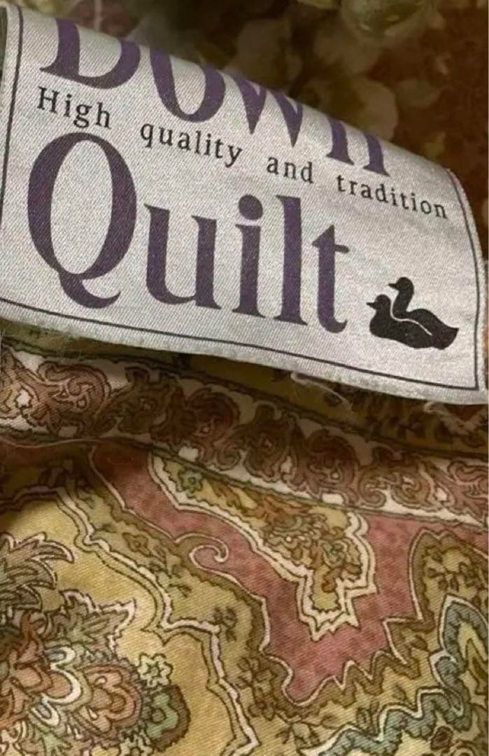 日本製中古高級羽毛布団ダウン90%詰物1.4kg