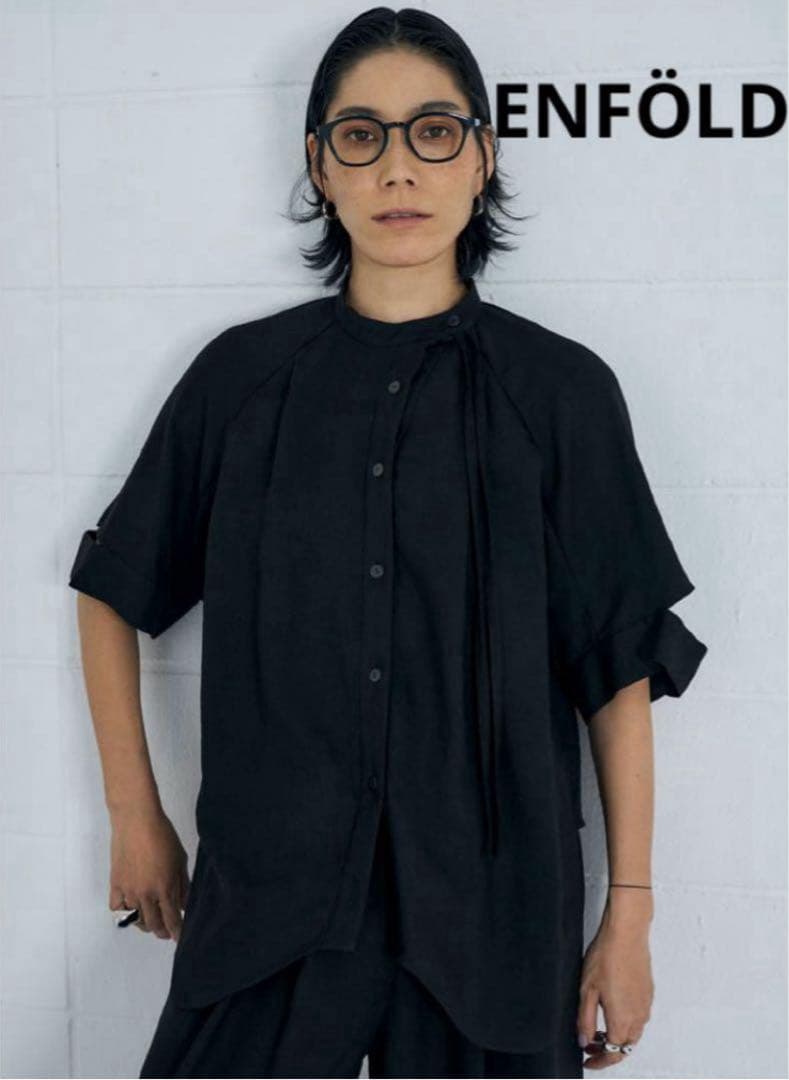 2024美品 ENFOLD エンフォルド TWO-WAY NECK BLOUSE