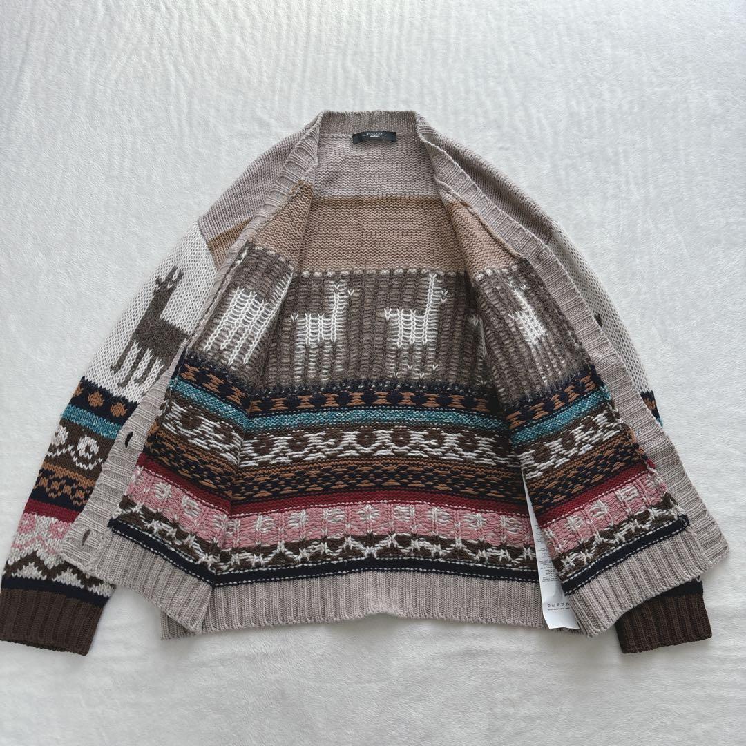 【美品】Weekend Max Mara マックスマーラ　カーデ　ニット　総柄