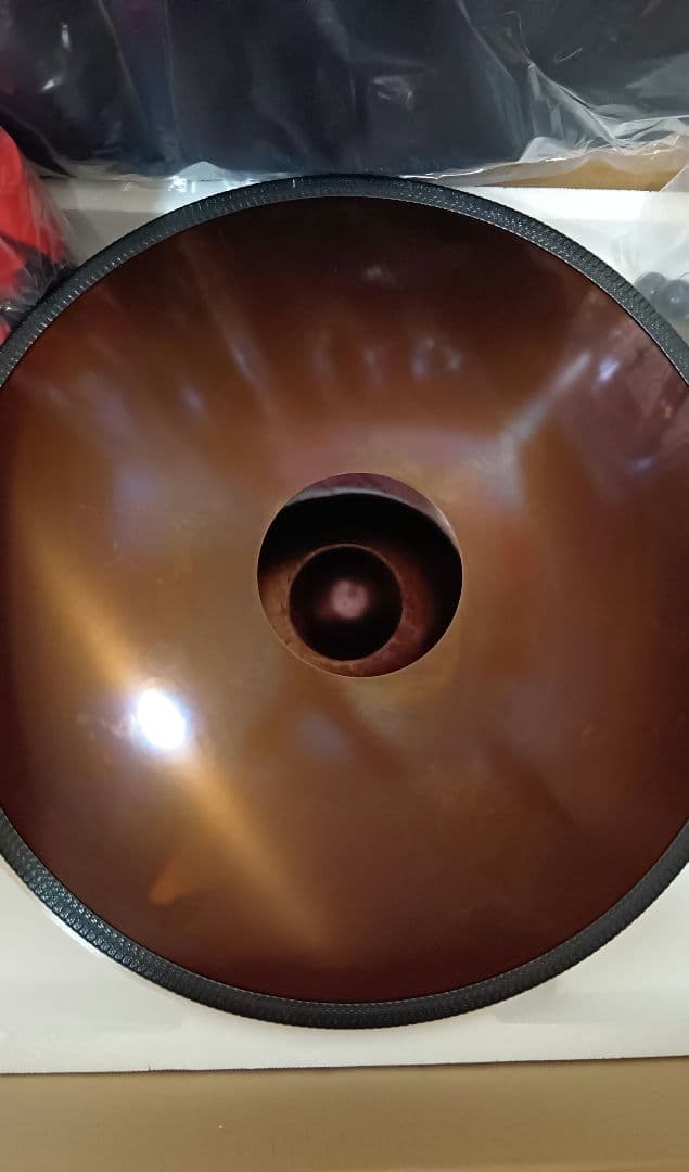 新品ハンドパン 9音 18インチ Gマイナー ヨガ瞑想 楽器スタンド 曼荼羅模様