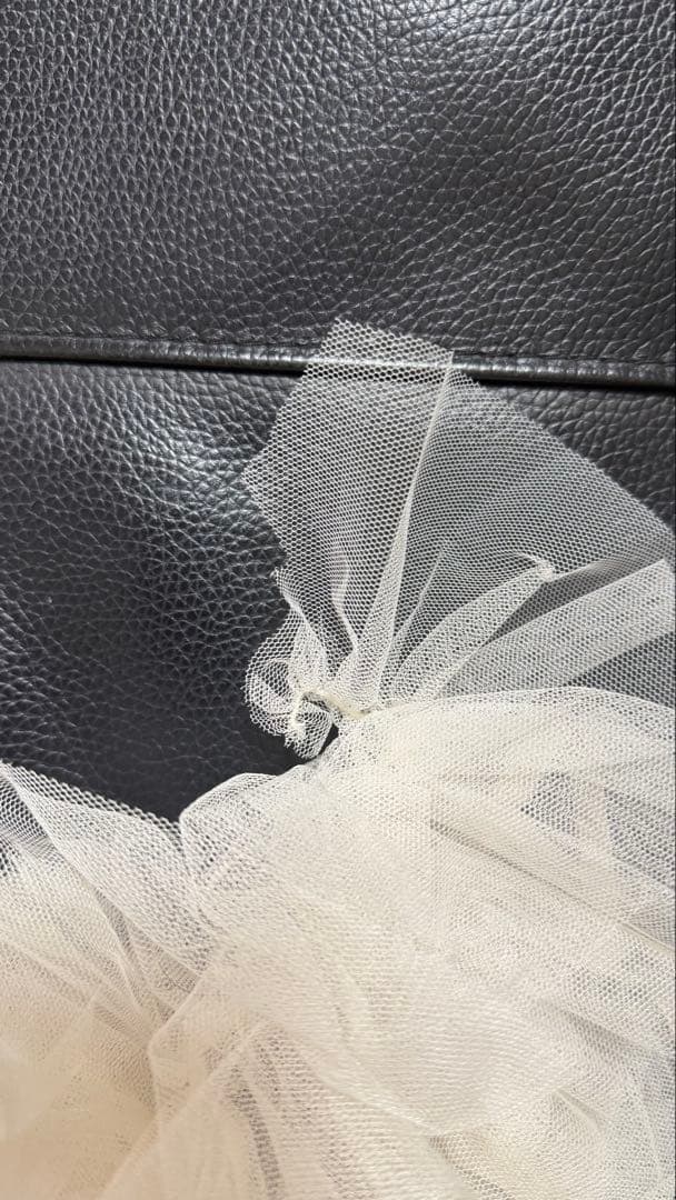 notre emor ブラウス asymmetry tulle tops