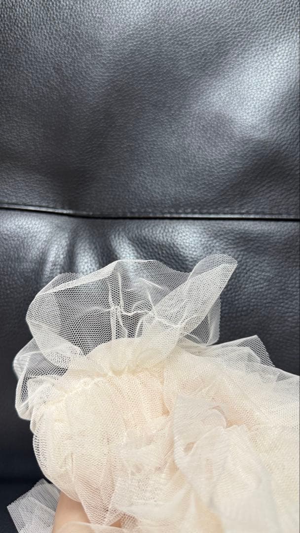 notre emor ブラウス asymmetry tulle tops