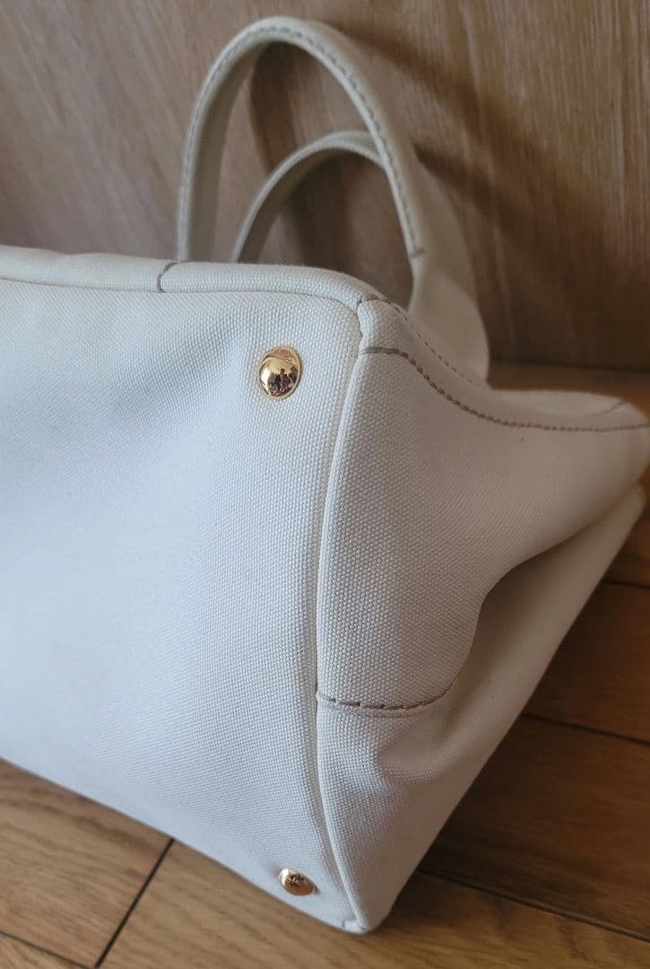 PRADA カナパ ホワイト トートバッグ