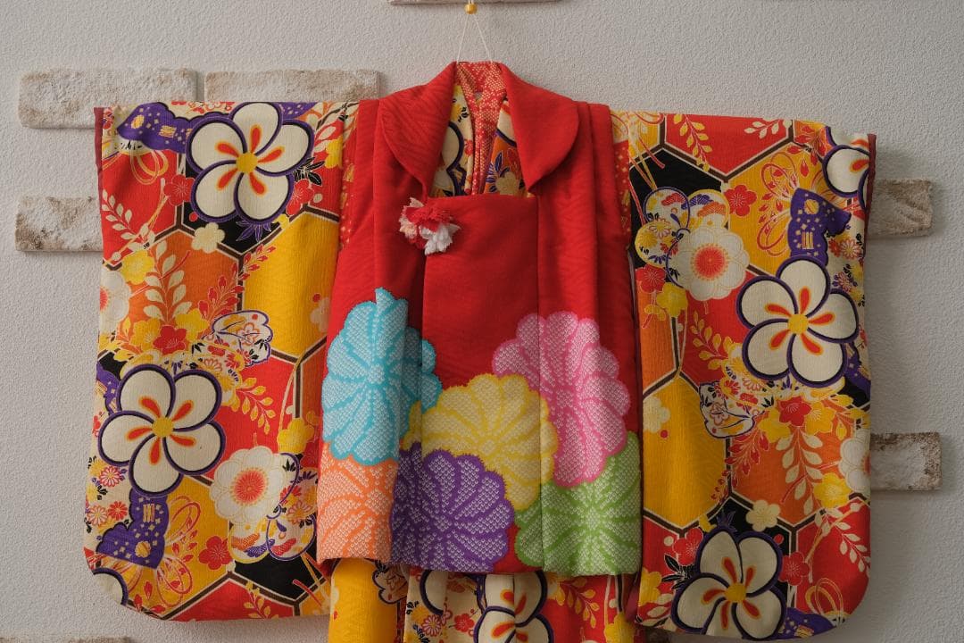 七五三　３歳女の子着物　被布セット