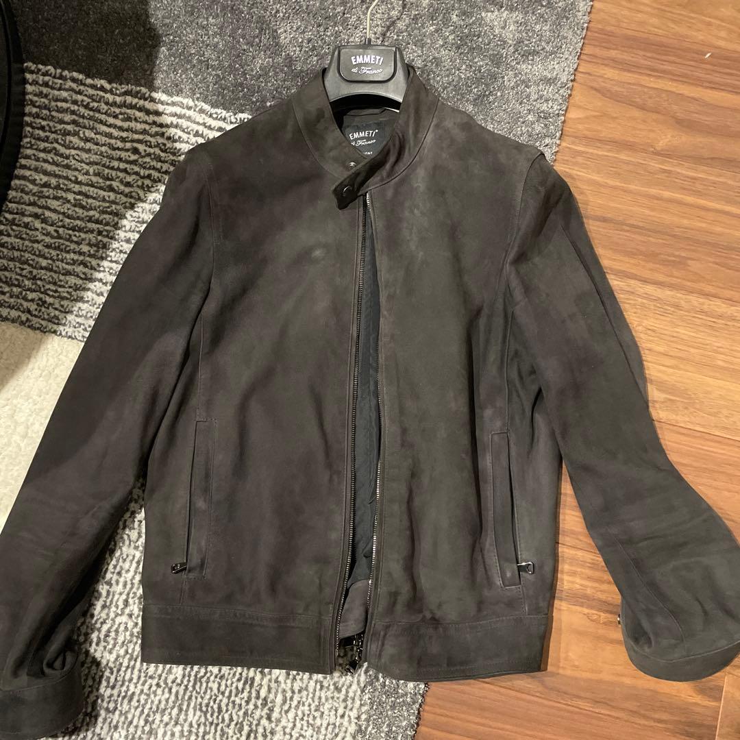 emmeti スエードレザージャケット　JURI ダークグレー　サイズ44