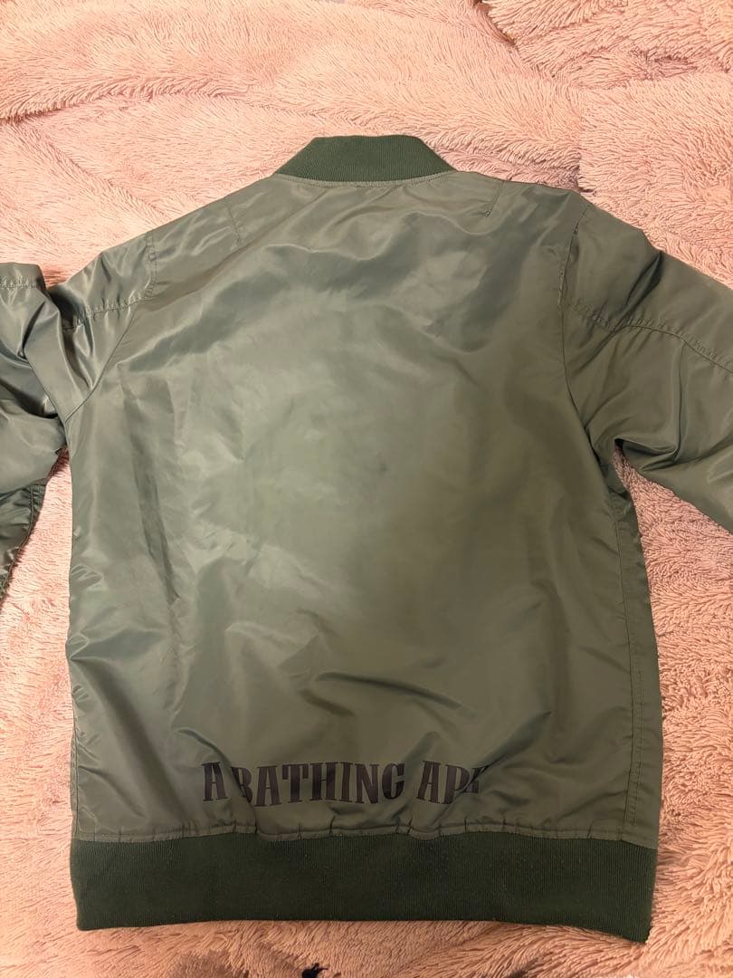 A BATHING APE MA-1ジャケット Mサイズ オリーブグリーン