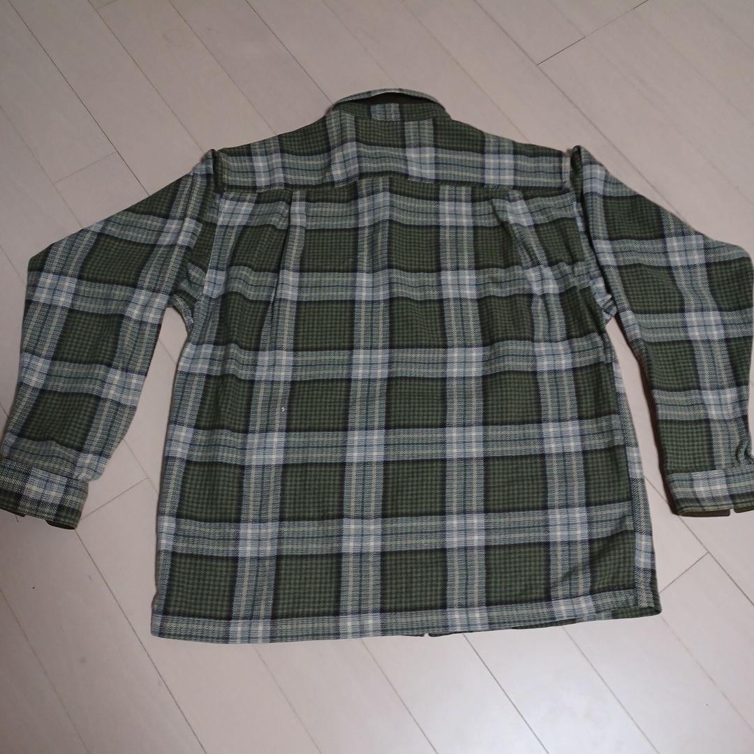 patagonia メンズ M グリーン系チェックネルシャツ