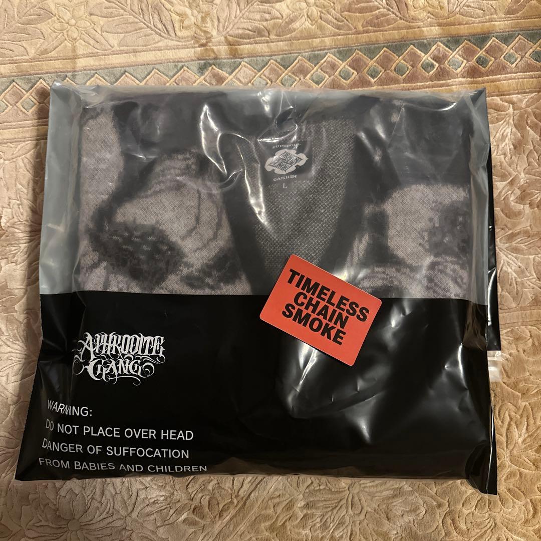 GAKKIN × BUDSPOOL 浮蓮華ジャガードモヘアカーディガン