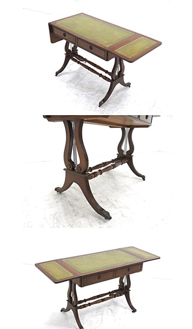 値下げ◆英国★イギリス製★マホガニー★アンティーク★コンソールテーブル★デスク★