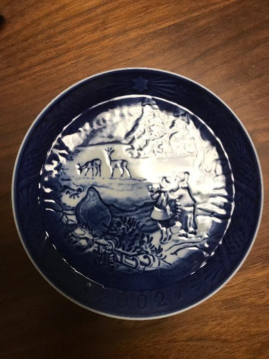 ロイヤルコペンハーゲン　クリスマスプレート2002年【プレミア商品】